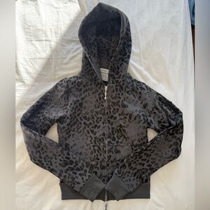 Gray Leopard Print NAMED COLLECTIVE Hoodie